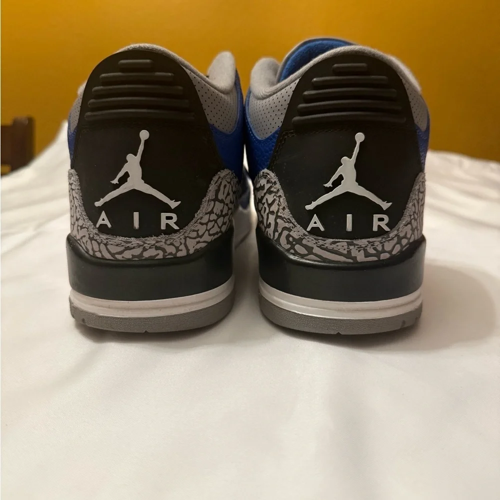 Air Jordan 3 Retro varsity Royal Cement size 12 Mens Blue Black Sneakers